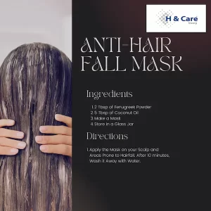 Anti-hair fall mask: hair loss remedies for men and women