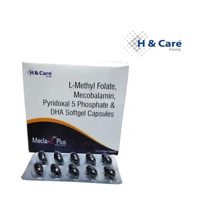 MECLA-L PLUS SOFTGEL CAP: L-Methyl Folate, Mecobalamin, Pyridoxal 5 Phosphate, DHA