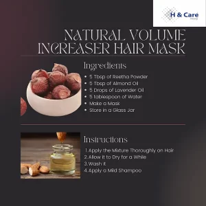 Volume increaser hair mask: hair loss remedies for men and women