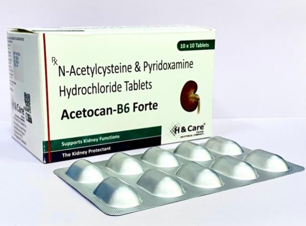 Acetocan-B6 Forte: N-Acetylcysteine, Pyridoxamine Hydrochloride: Nephrology Product