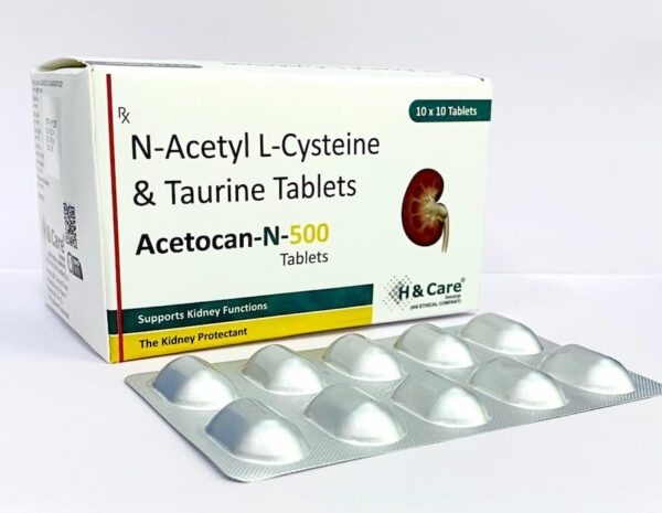 Acetocan-N-500 N-Acetyl L-Cysteine, Taurine: Treats Diabetic Kidney Disease