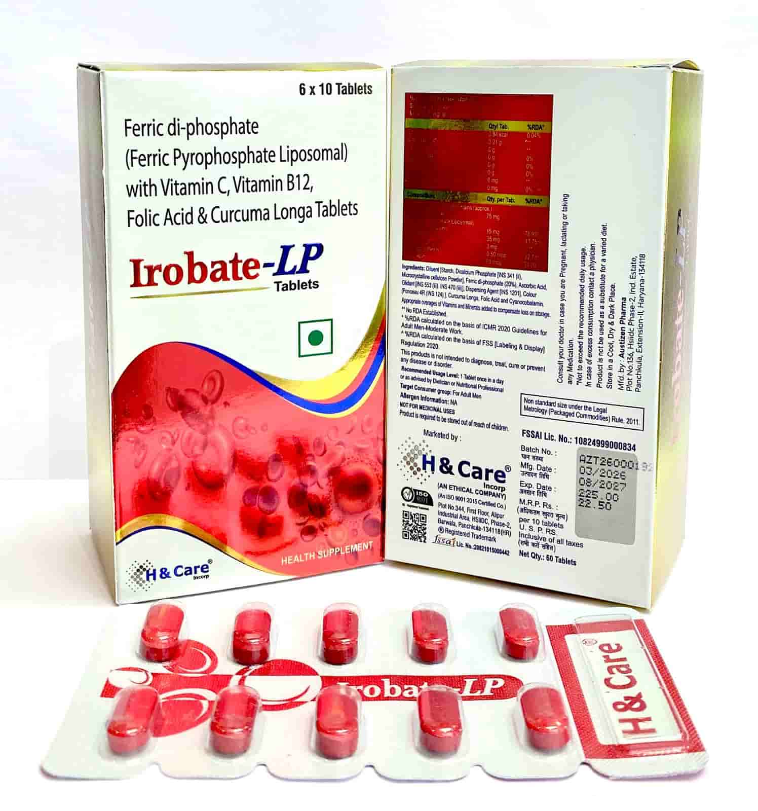 Iron tablets for anemia
